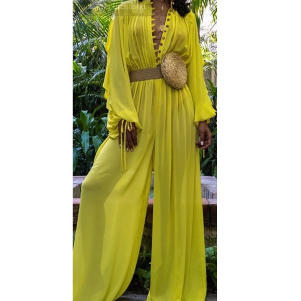 Yellow jumpsuit